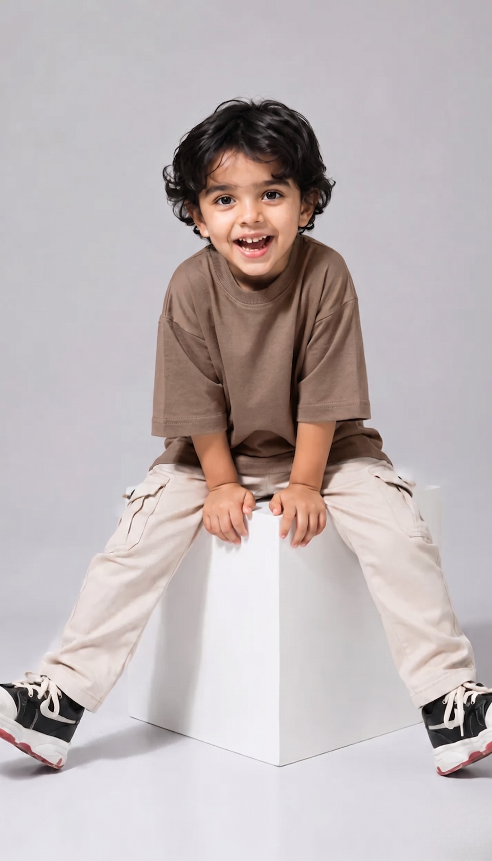 Ultra-Soft Bamboo Cotton Kids T-Shirt (Nude Shade)