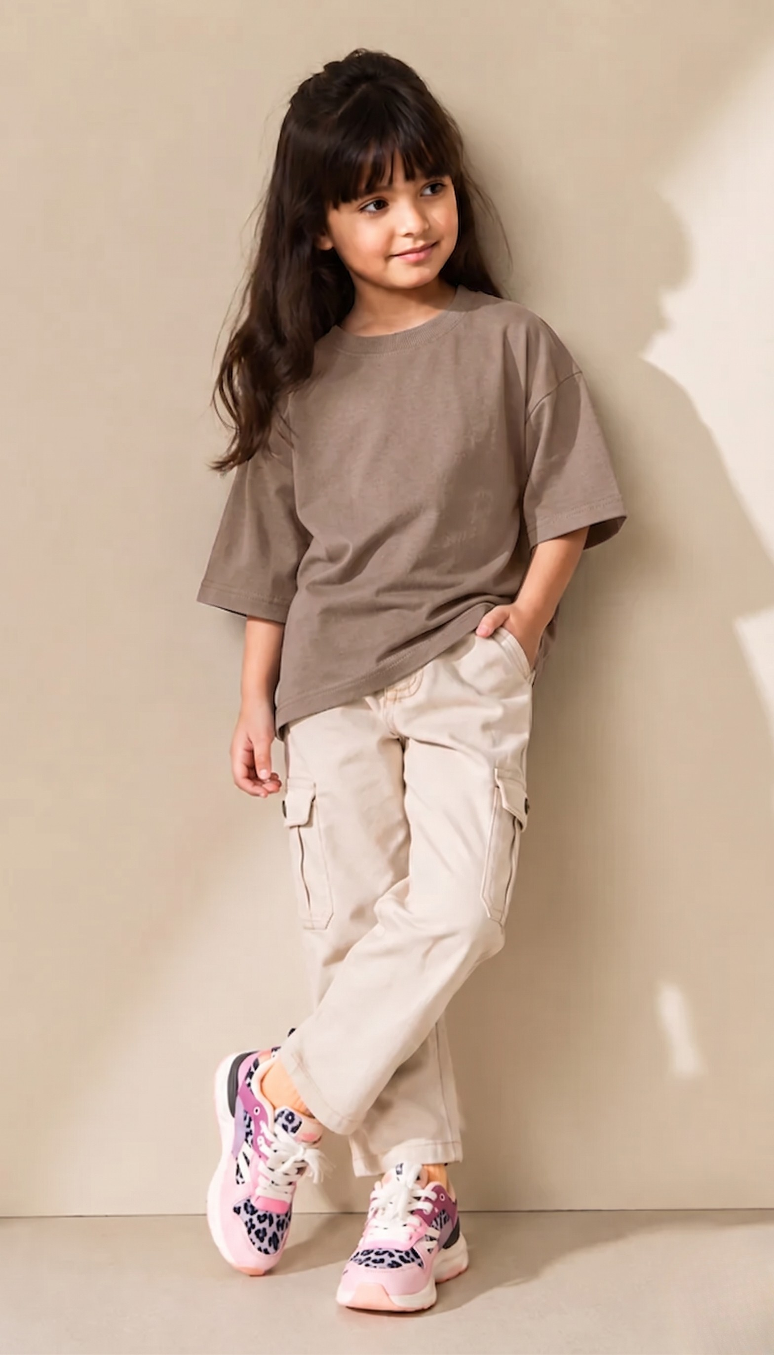 Ultra-Soft Bamboo Cotton Kids T-Shirt (Nude Shade)