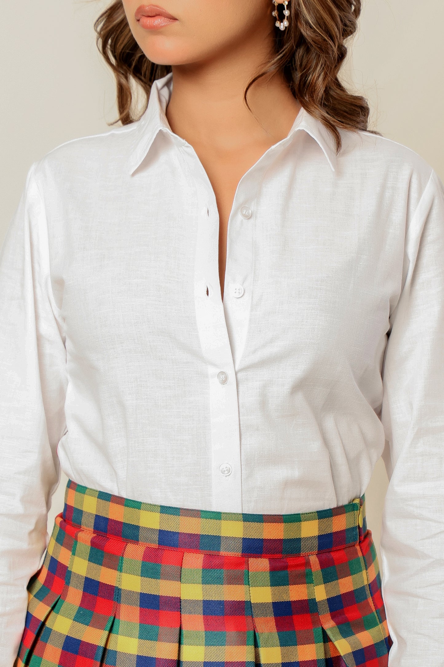 Blackpink-Inspired Plaid Flannel Pleated Mini Skirt | High-Waist Preppy Schoolgirl Skirt for Women