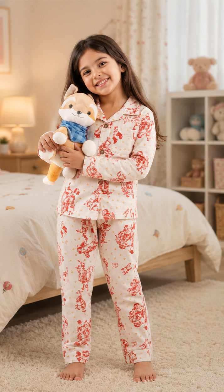 AC Bedtime KIds Printed PJ Suits