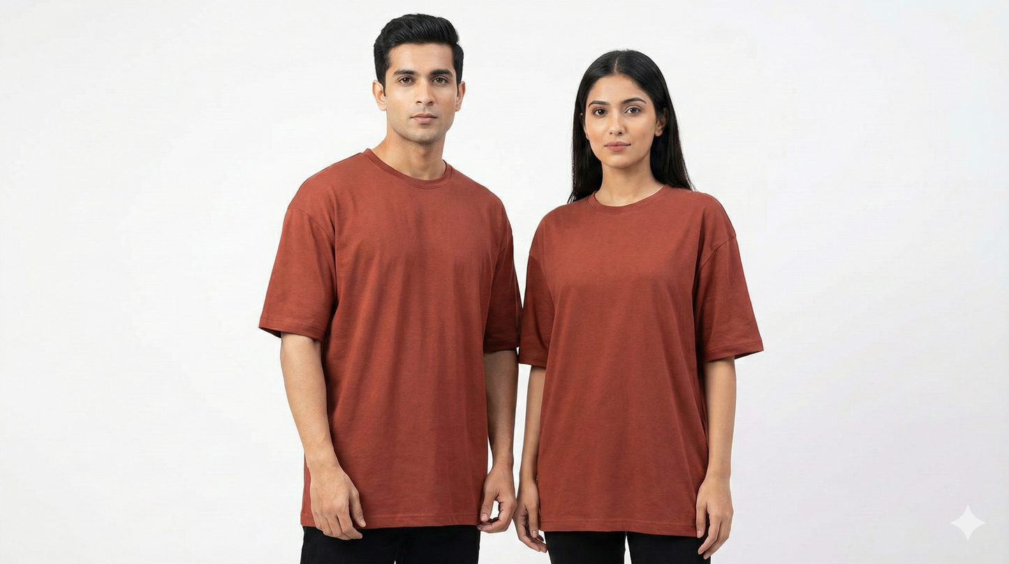 Bamboo Cotton Unisex Trendy Oversized T-Shirt | Ultra-Soft | Antimicrobial Fabric