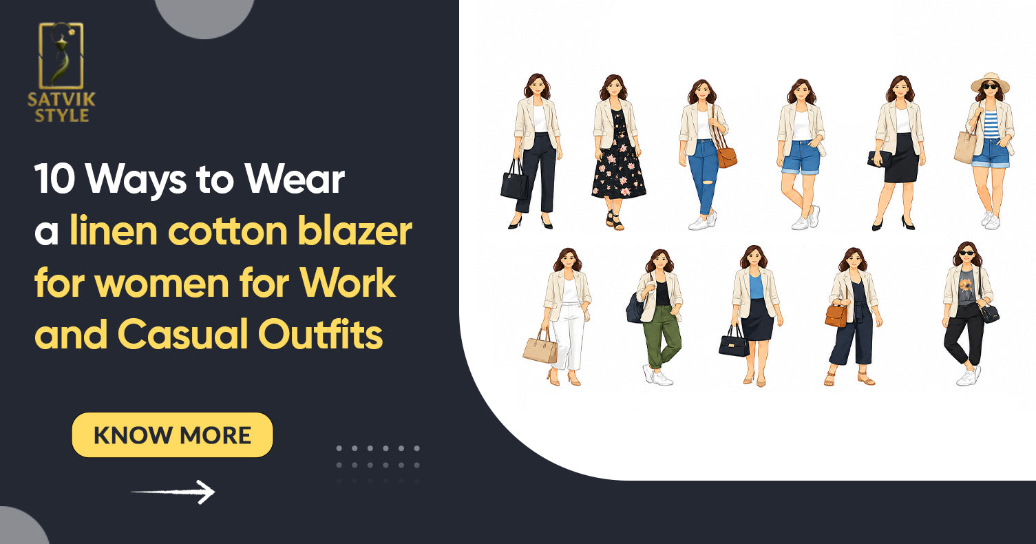10 Ways to Wear a Linen Blazer for Women for Work and Casual Outfits