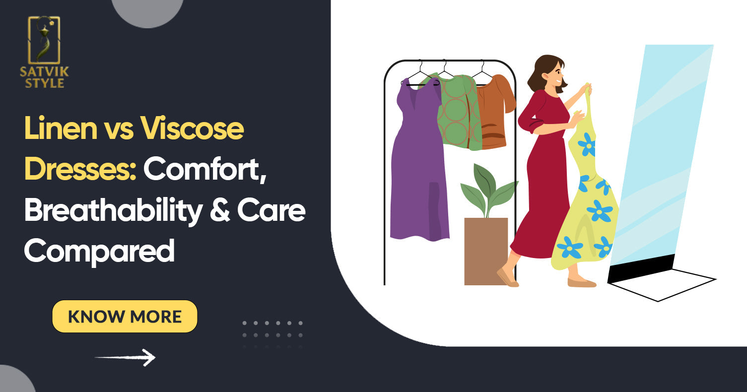 Linen vs Viscose Dresses: Comfort, Breathability & Care Compared