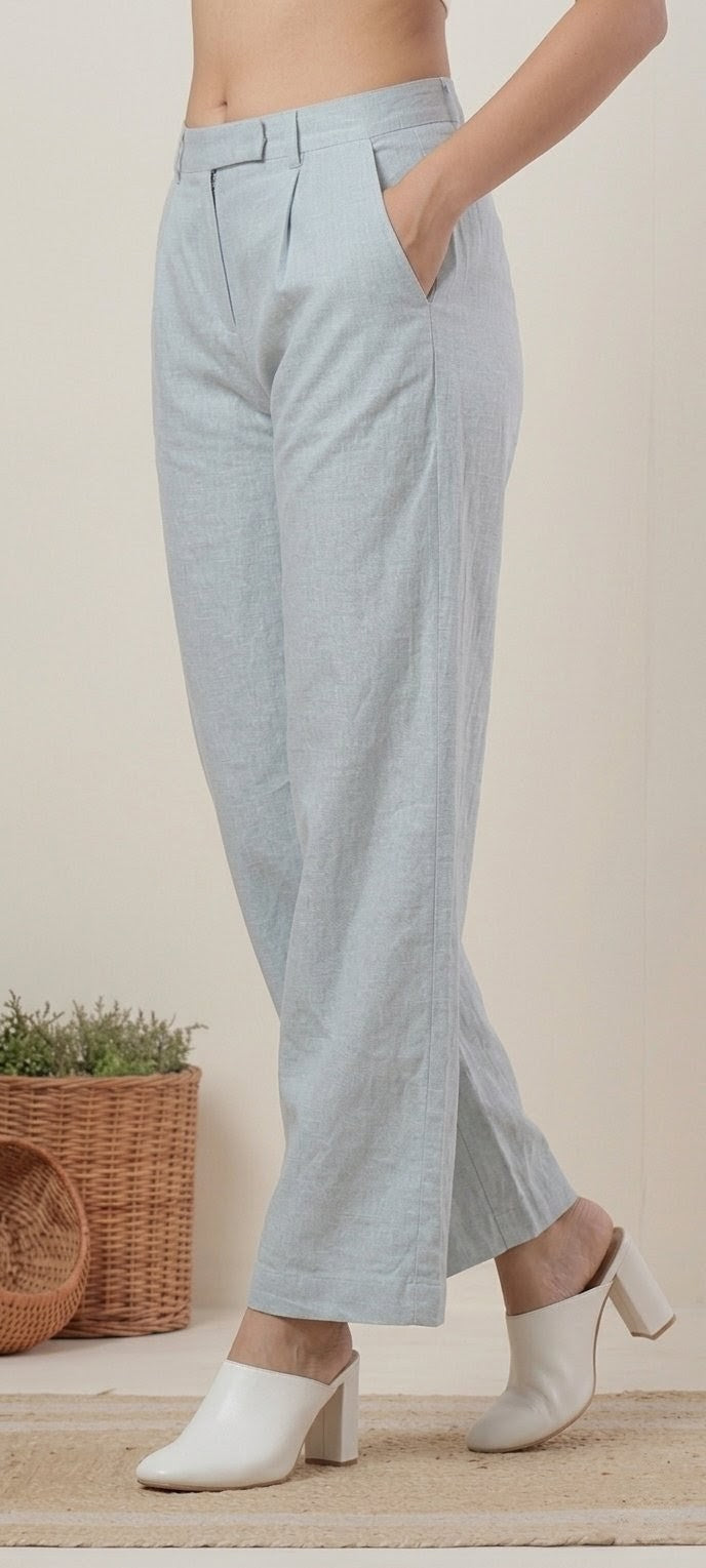 Cloud Grey Linen Cotton