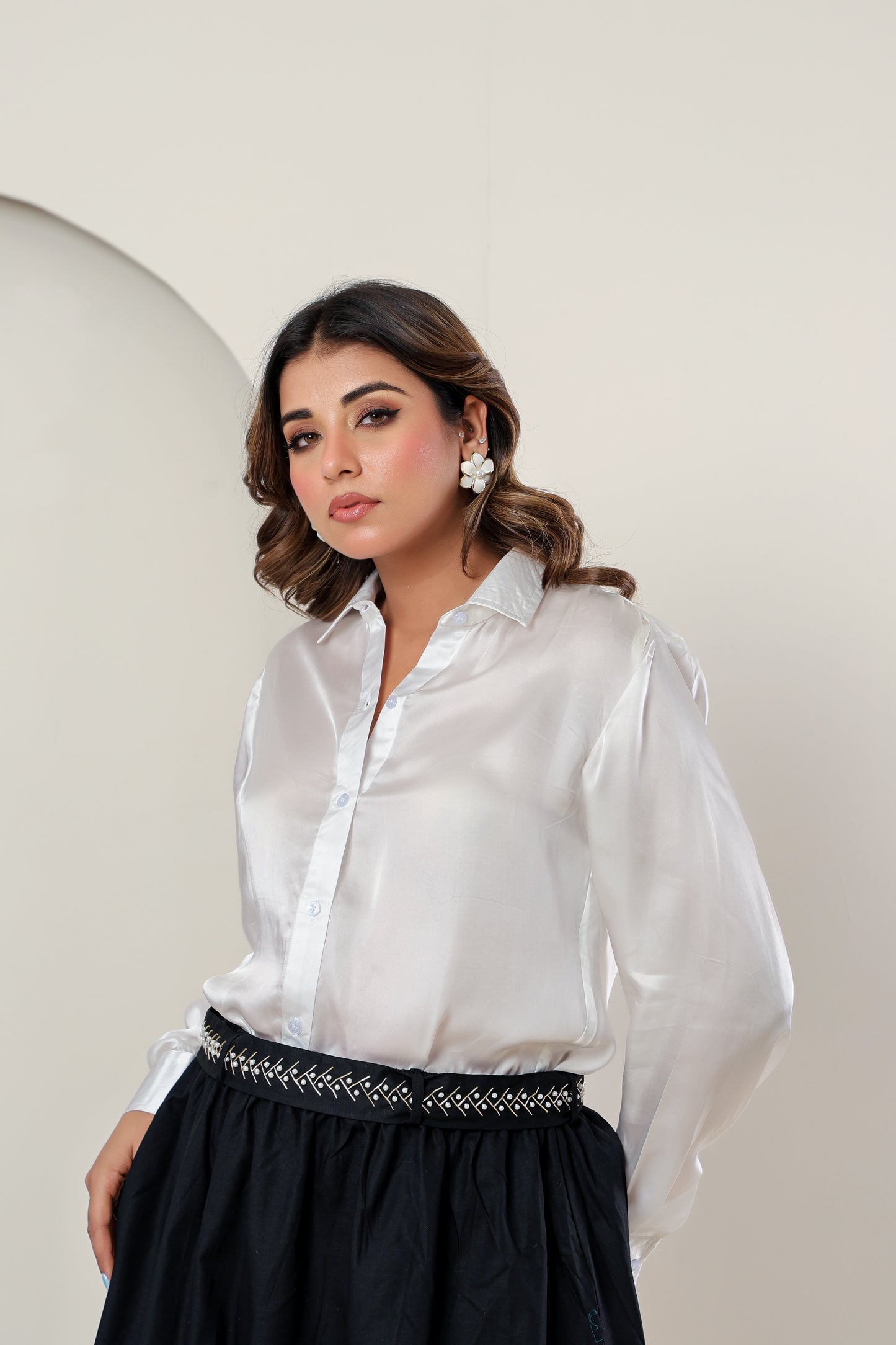 Bemeberg Silk White Shirt