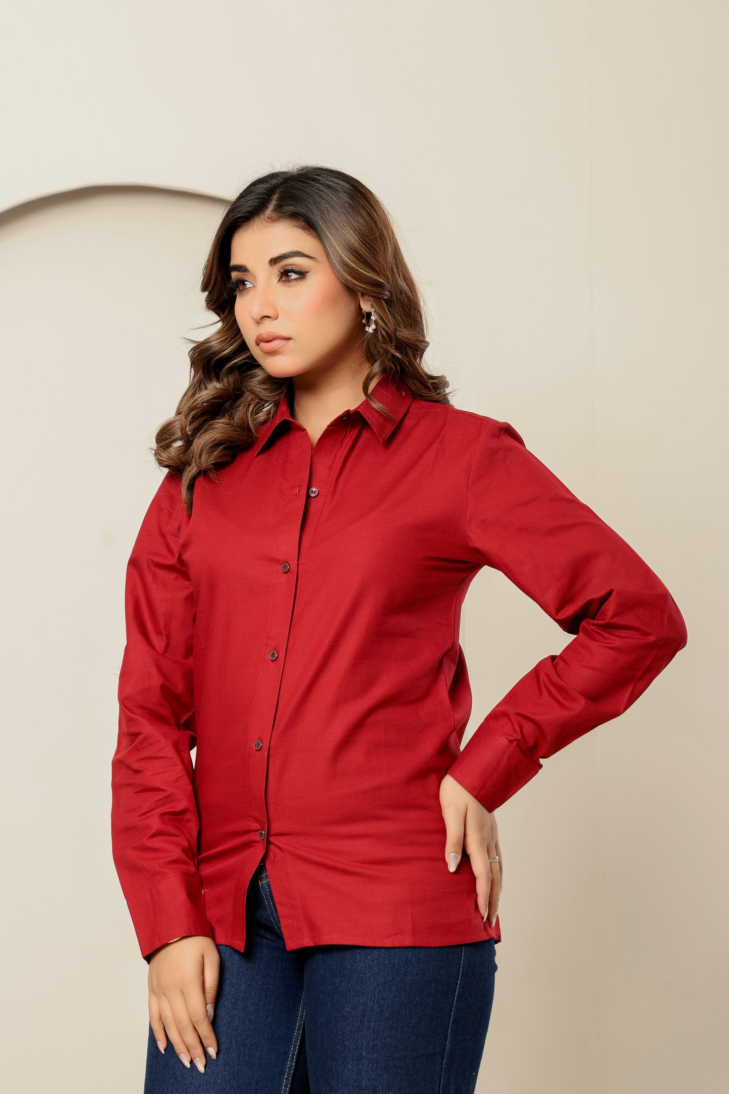 White– Women’s Pure Linen cotton Button-Up Shirt for Summer (S–5XL)