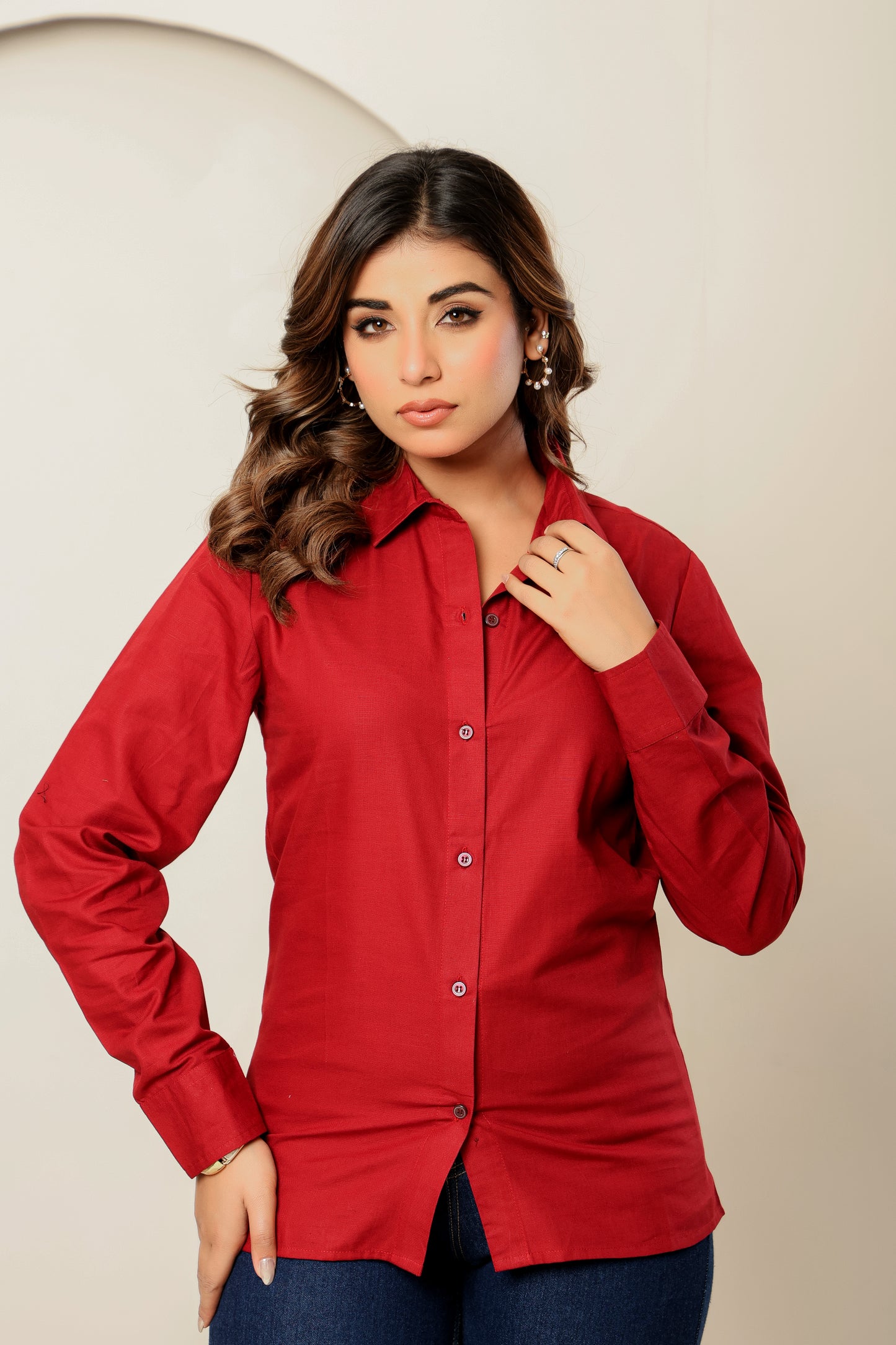 White– Women’s Pure Linen cotton Button-Up Shirt for Summer (S–5XL)