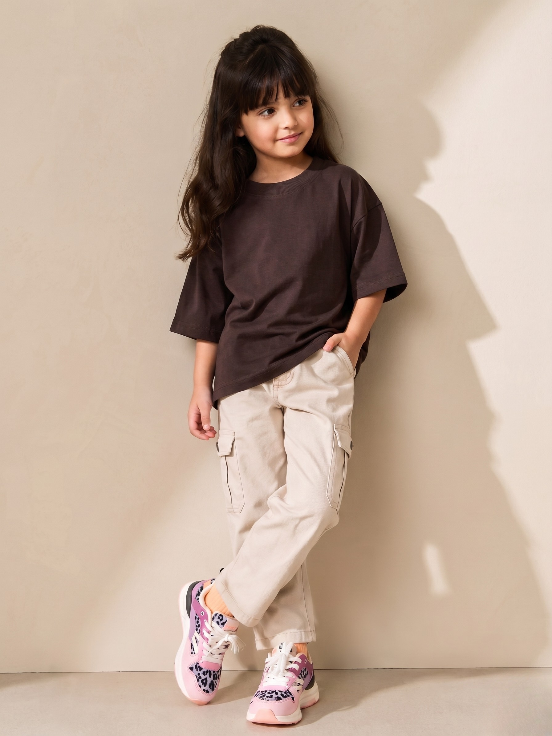 Ultra-Soft Bamboo Cotton Kids T-Shirt (Brown)