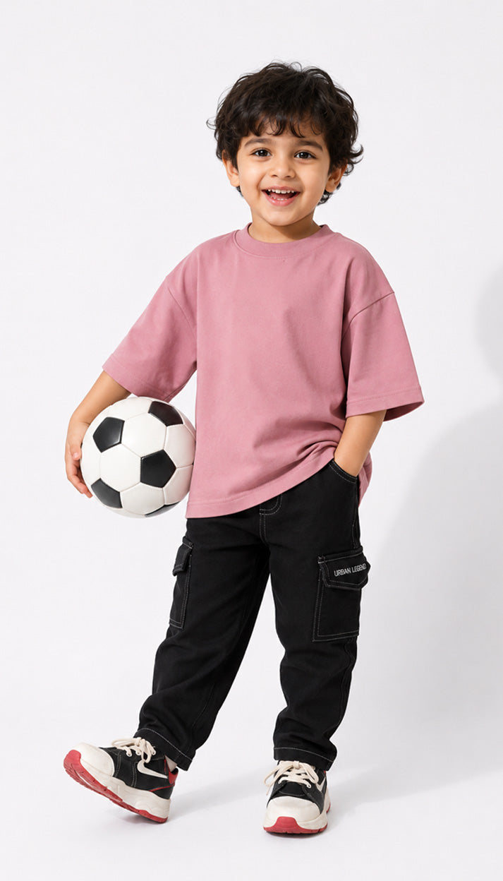 Ultra-Soft Bamboo Cotton Kids T-Shirt (Pink)