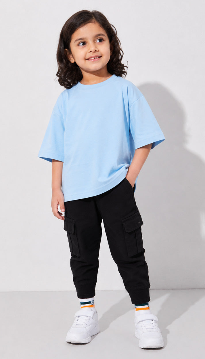 Ultra-Soft Bamboo Cotton Kids T-Shirt (Breeze Blue)