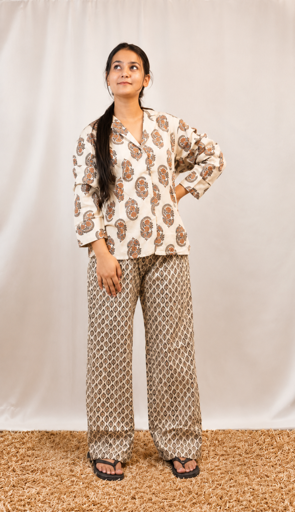 Handblock Print Pure Handloom Cotton Lounge Set
