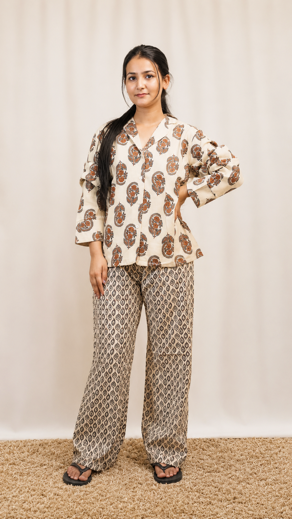 Handblock Print Pure Handloom Cotton Lounge Set