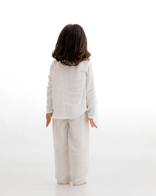 Pure Organic Muslin Nightwear Set for Kids – Lightweight & Skin-Friendly
