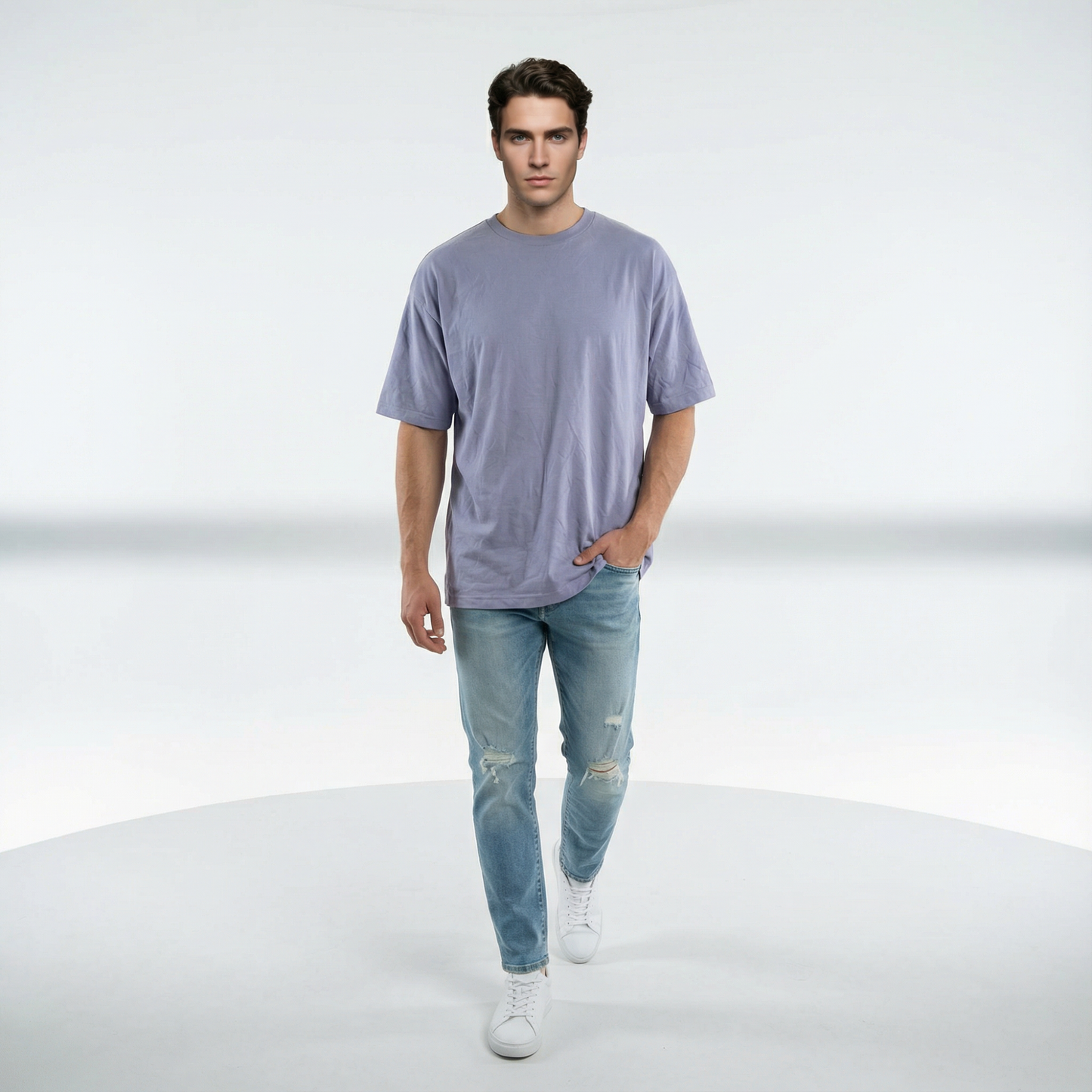 Bamboo Cotton Unisex Trendy Oversized T-Shirt | Ultra-Soft | Antimicrobial Fabric