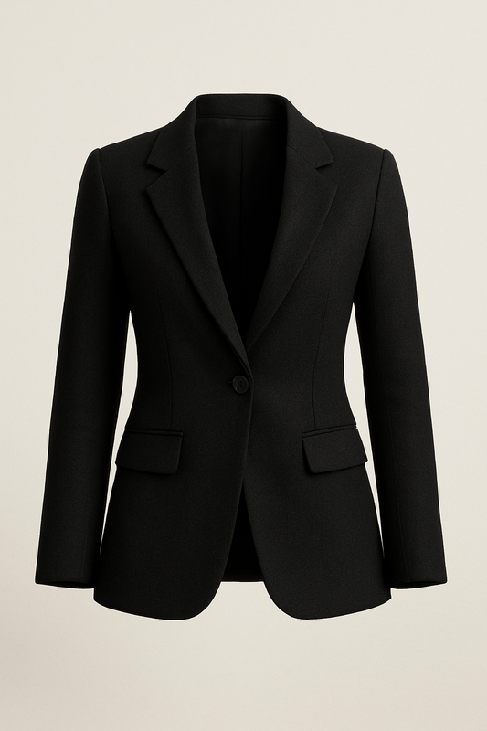 Black Linen Blazer for Women – Premium Sustainable Power Look