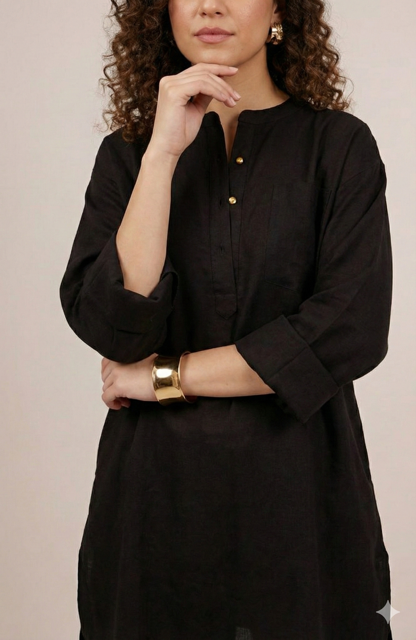 Black Loom Comfy Linen Cotton Co-ord Set