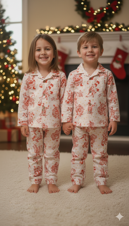 Cotton flannel kids night suits for kids