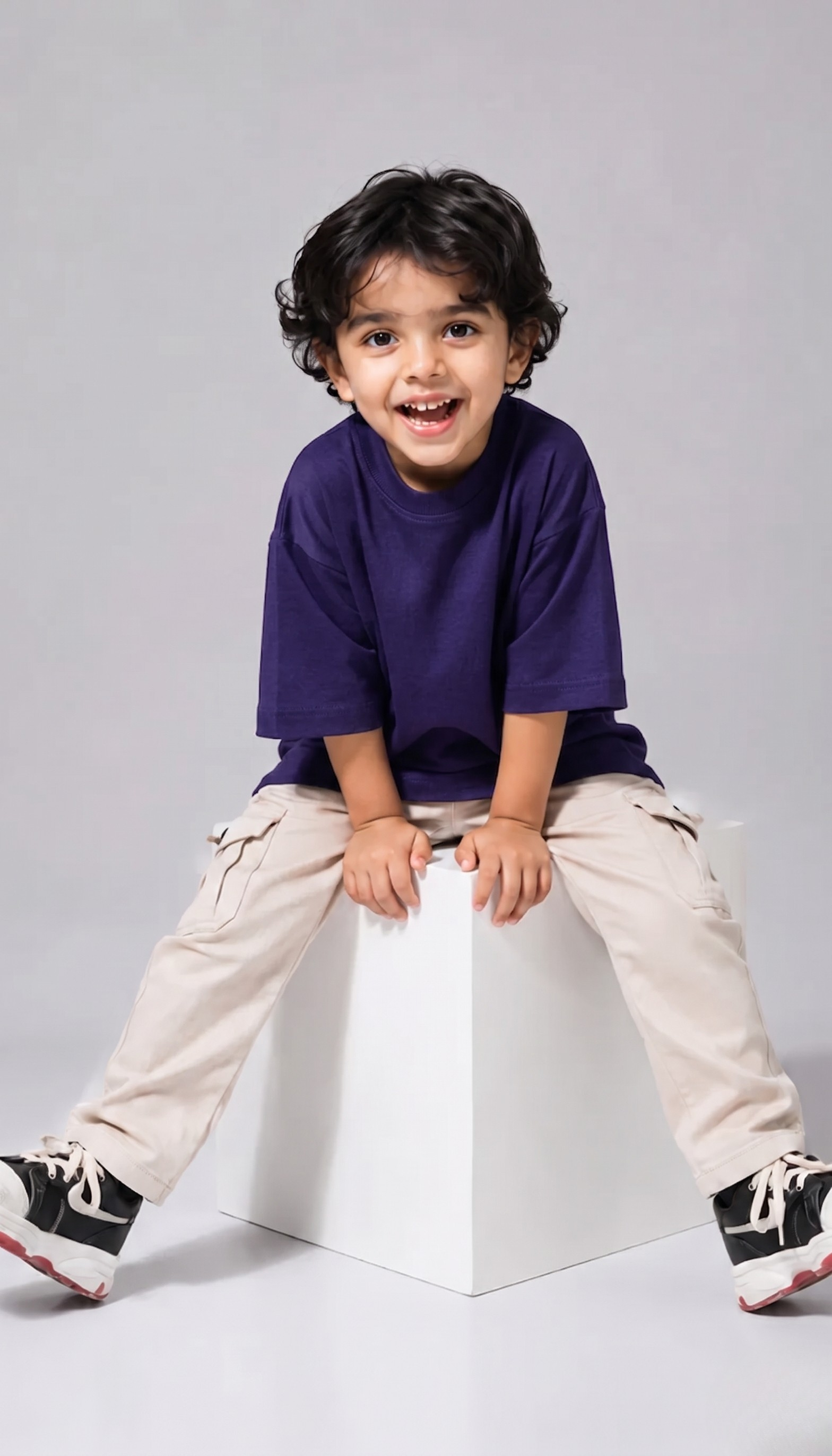 Ultra-Soft Bamboo Cotton Kids T-Shirt (Dolphin Blue)