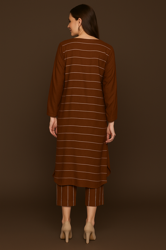 Terracotta Ease Handloom Cotton Co-ord Set – Soft & Stylish Everyday Wear