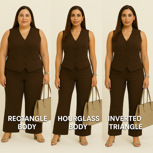 Mocha Power Suit – Linen Brown Sleeveless Co-ord Set | Formal Office Wear