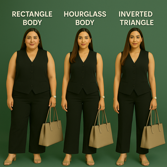 Noir Power Vest Co-ord Set – Sleek Black Formalwear for Women