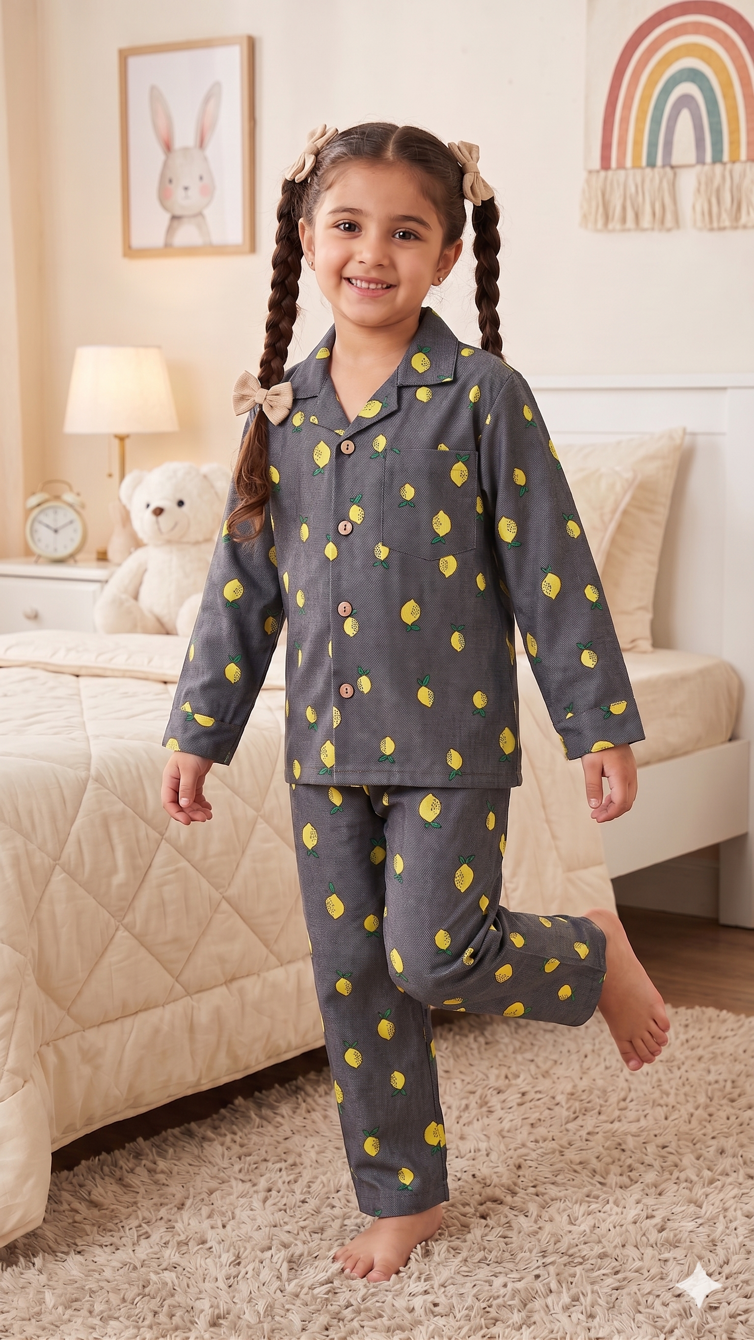 AC Bedtime KIds Printed PJ Suits
