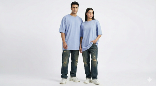 Bamboo Cotton Unisex Trendy Oversized T-Shirt | Ultra-Soft | Antimicrobial Fabric